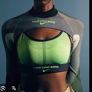 Nike x Feng Chen Wang Green and Gray Top